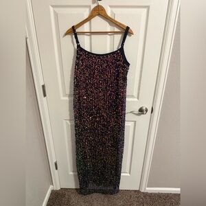 WILD FABLE Sequin Multicolor Dress Size XXL